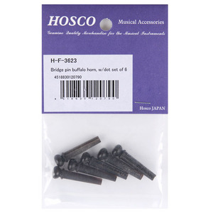 Hosco 브릿지핀 Buffalo Horn w/Dot(F3623)/물소뿔로 제작