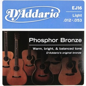 인천 서구/통기타줄/다다리오(Daddario)Phosphor Bronze EJ16 (012-053) 다다리오 통기타줄