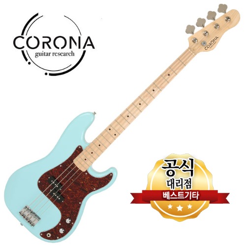Corona - Standard P-Bass  코로나 프레시전 베이스기타 Daphne Blue (Maple)