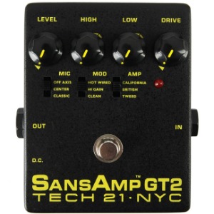 Tech21 SansAmp GT2 프리앰프 앰프시뮬레이터 기타 베이스 모두 사용 가능