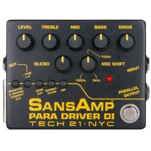 Tech21 SansAmp Para Driver DI (V2) 일렉 어쿠스틱 베이스 모두 사용가능