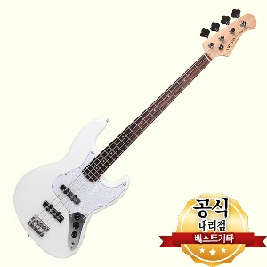 투맨 베이스기타 TJB-120(WH) 입문용 일렉 재즈 베이스 기타 TWOMAN