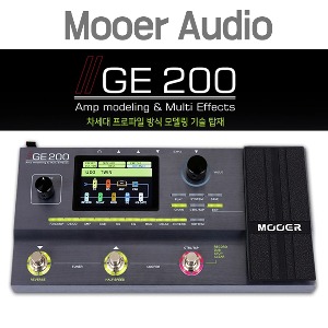 무어오디오 GE-200 전기기타 멀티 이펙터 Mooer Audio 한글설명서 다운로드 아답터포함
