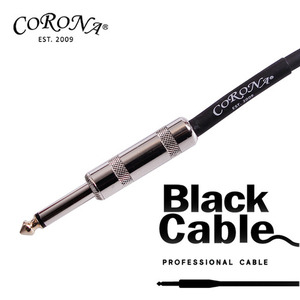 기타&amp;베이스 케이블 3m/코로나(Corona)Black Cable CBC30